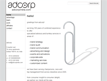 Tablet Screenshot of adcorpindia.com